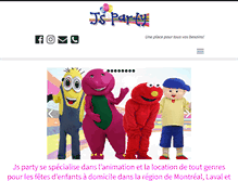 Tablet Screenshot of jsparty.com
